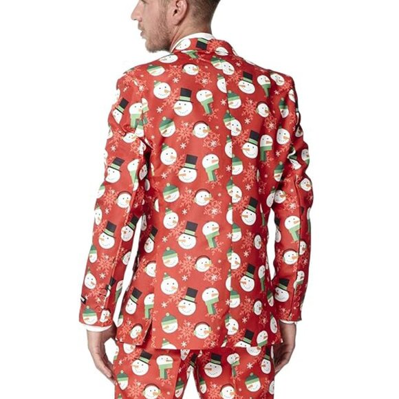 SUITMEISTER Ugly Xmas Sweater Costume Christmas Snowman Suit NWT - Picture 3 of 5